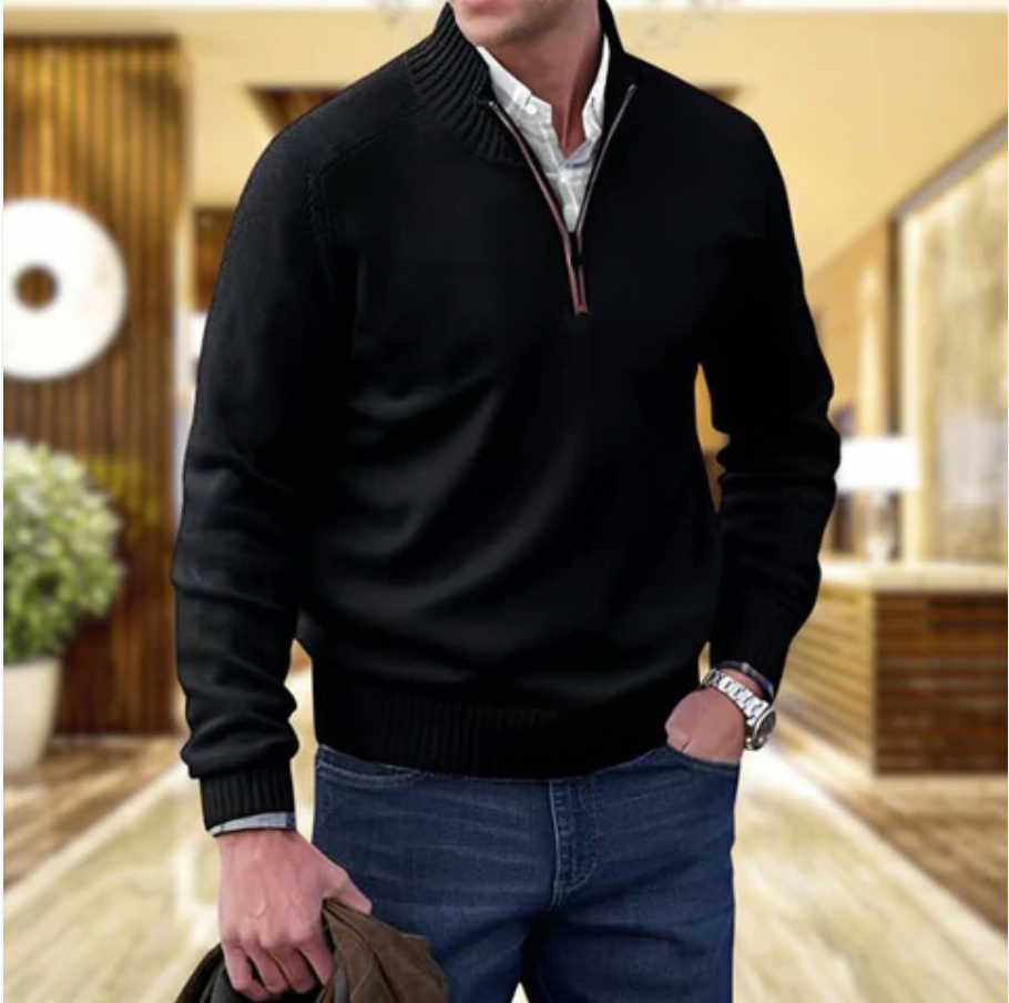 Cleto™ - Elegant genser med glidelås