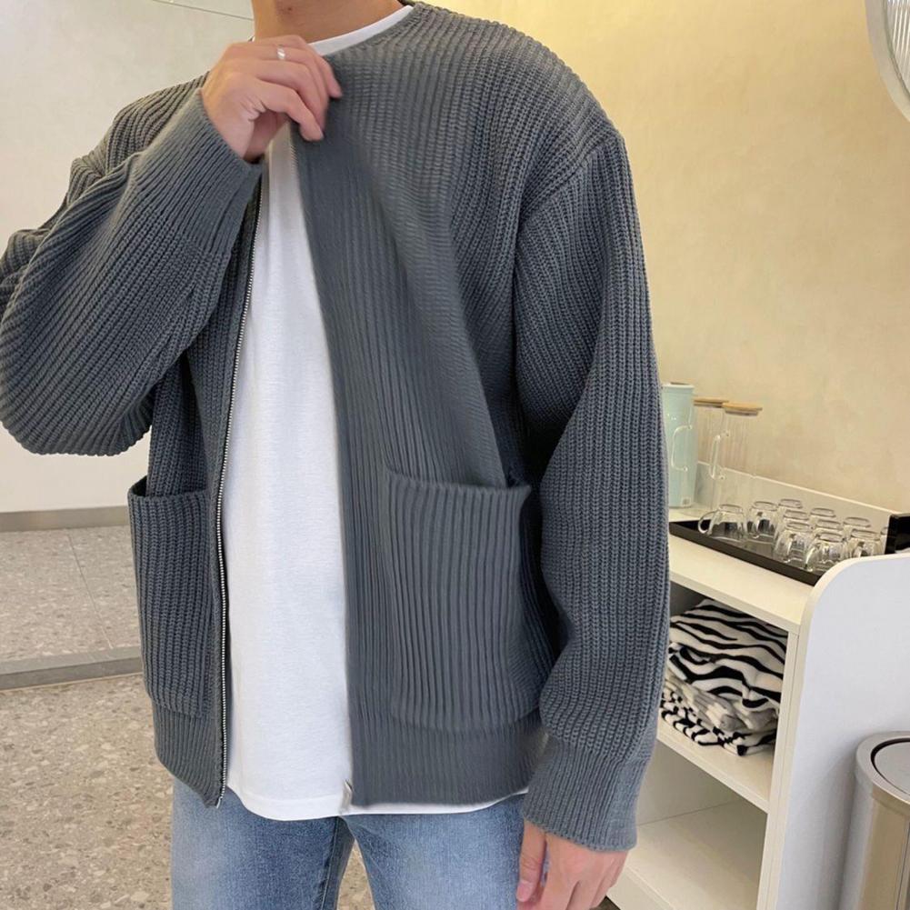 Cardigan med rund hals -PEDRO
