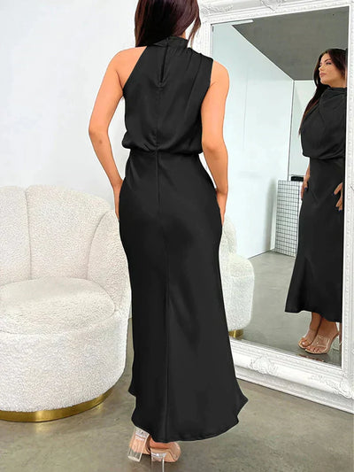 Elegant kjole i sateng