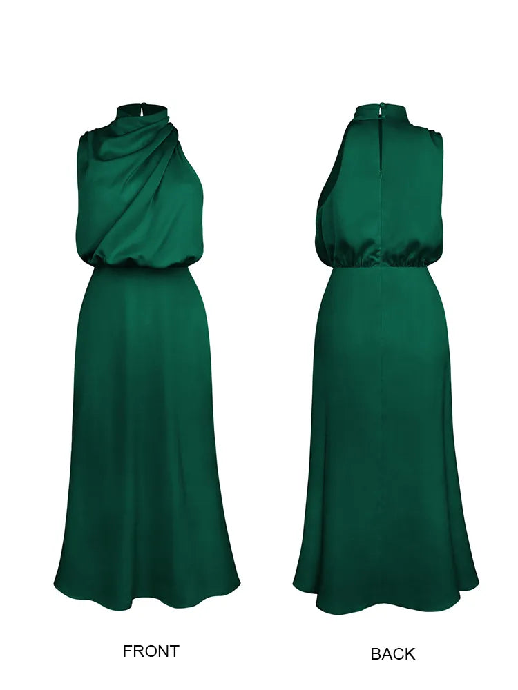 Elegant kjole i sateng