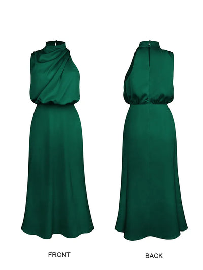 Elegant kjole i sateng