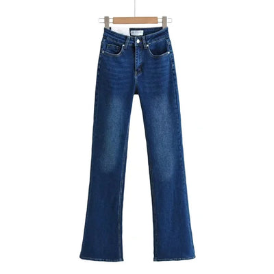 Ara | jeans med høy midje og hjerteformede volanger