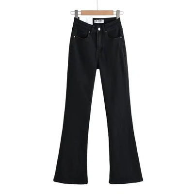 Ara | jeans med høy midje og hjerteformede volanger