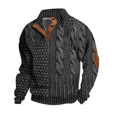 Casual retro kasjmirskjorte for menn