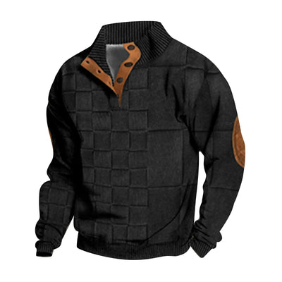 Casual retro kasjmirskjorte for menn