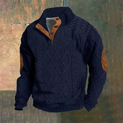 Casual retro kasjmirskjorte for menn