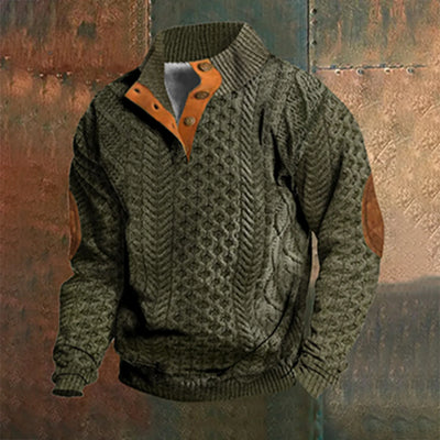 Casual retro kasjmirskjorte for menn