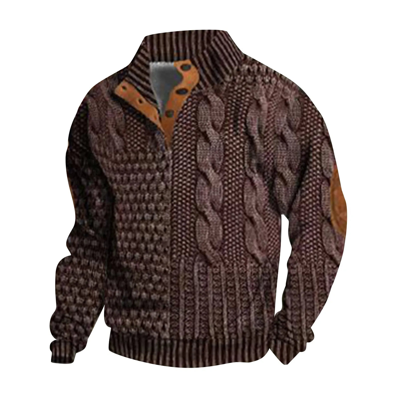 Casual retro kasjmirskjorte for menn