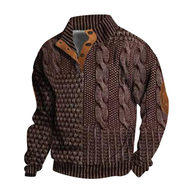 Casual retro kasjmirskjorte for menn