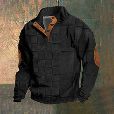 Casual retro kasjmirskjorte for menn