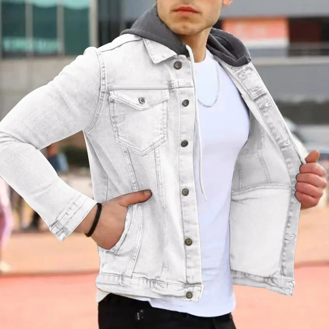 RAYANE - Skjorte med hette i denim