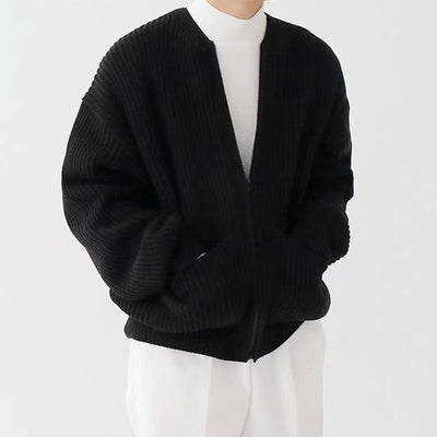 Slim fit cardigan for menn