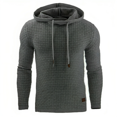 Uformell sweatshirt med hette for menn