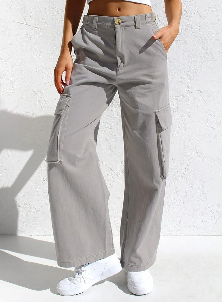 Baggy cargo-bukser for kvinner