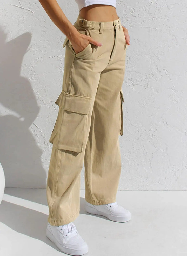 Baggy cargo-bukser for kvinner