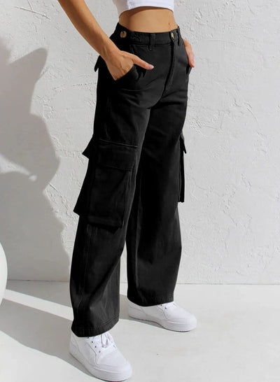 Baggy cargo-bukser for kvinner