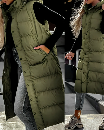 Winter Wonderland hettevest med hette Yttertøy for dame Parka