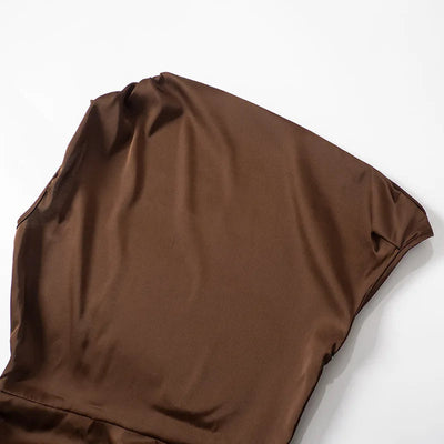 Asymmetrisk bodycon-minikjole med plisseringer