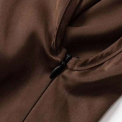 Asymmetrisk bodycon-minikjole med plisseringer