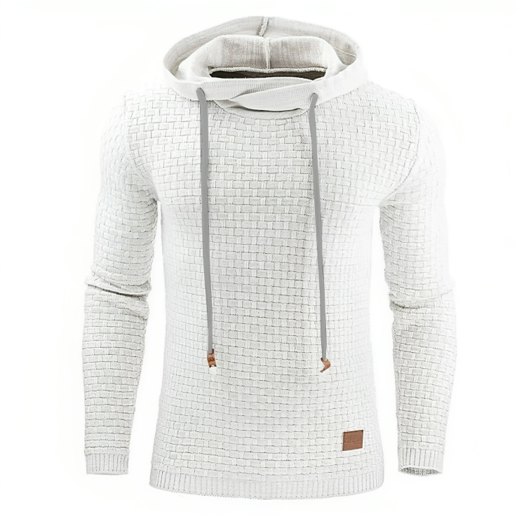 Uformell sweatshirt med hette for menn