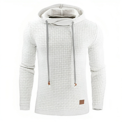 Uformell sweatshirt med hette for menn