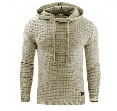 Uformell sweatshirt med hette for menn