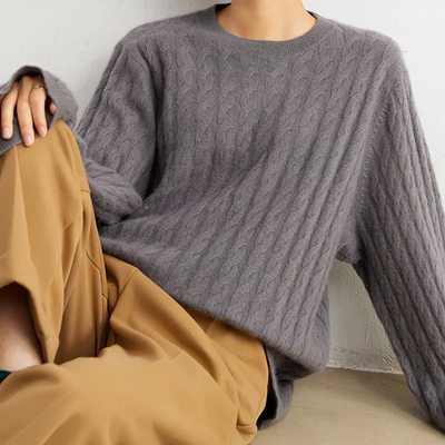 Oversize kasjmirgenser til dame