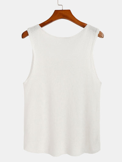 Strikket genser tank top