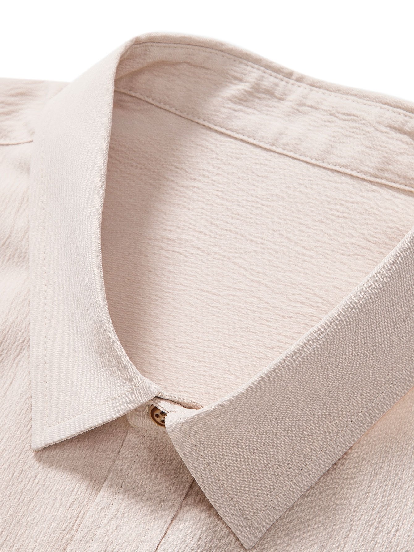 Rynket skjorte og shorts med tekstur