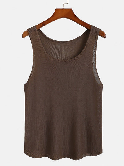Strikket genser tank top
