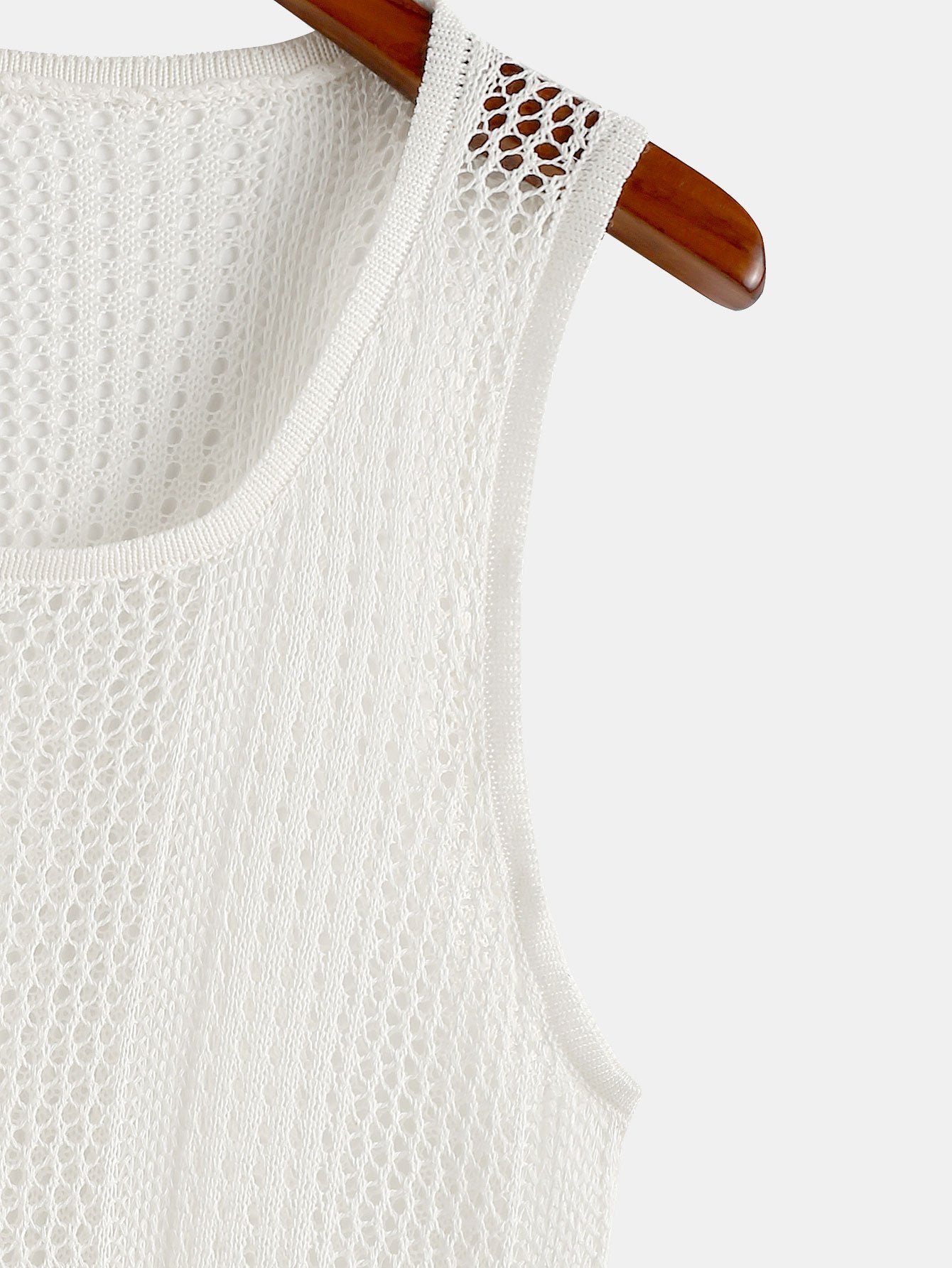 Strukturert strikket genser med tank top