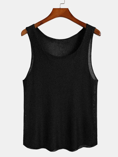Strikket genser tank top