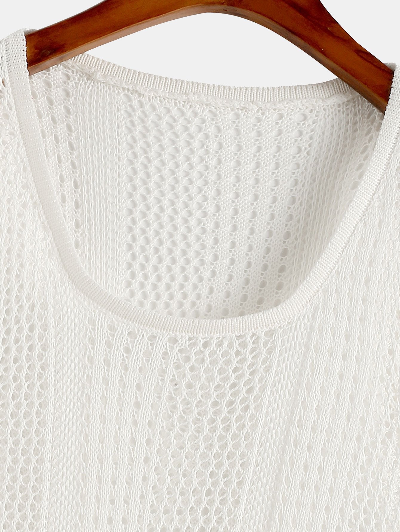 Strukturert strikket genser med tank top