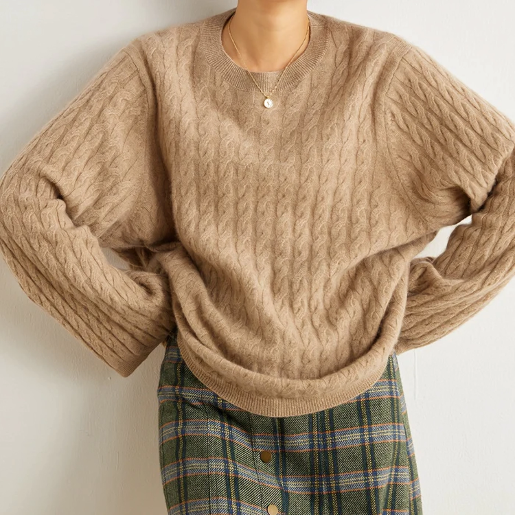 Oversize kasjmirgenser til dame