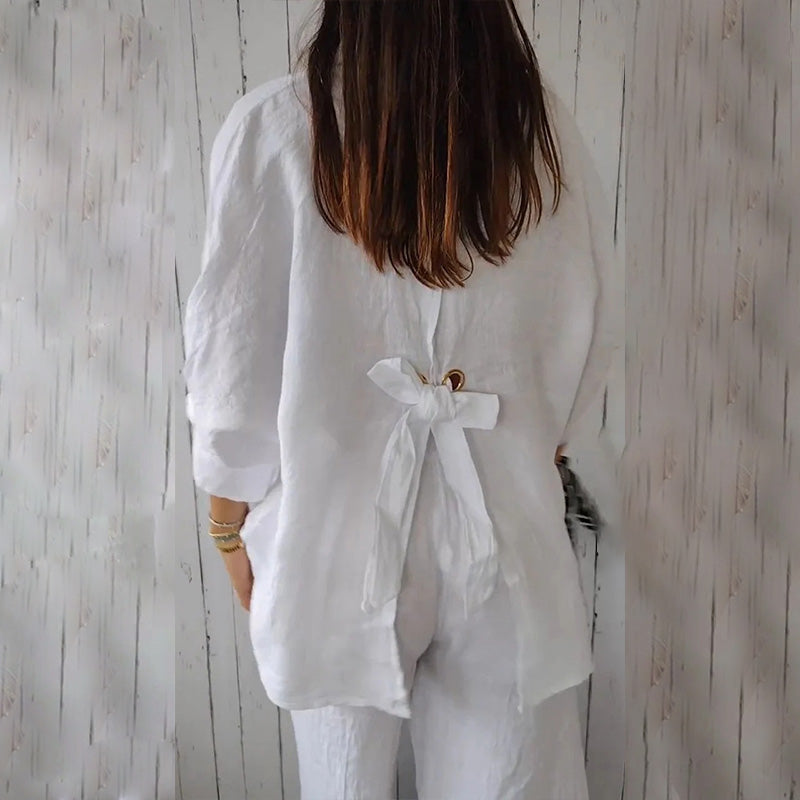 Uformell vintage-bluse