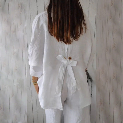 Uformell vintage-bluse
