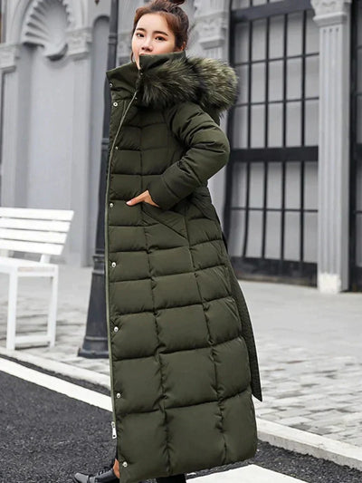 Adelei - Elegant lang kåpe med belte for endeløs varme og stil
